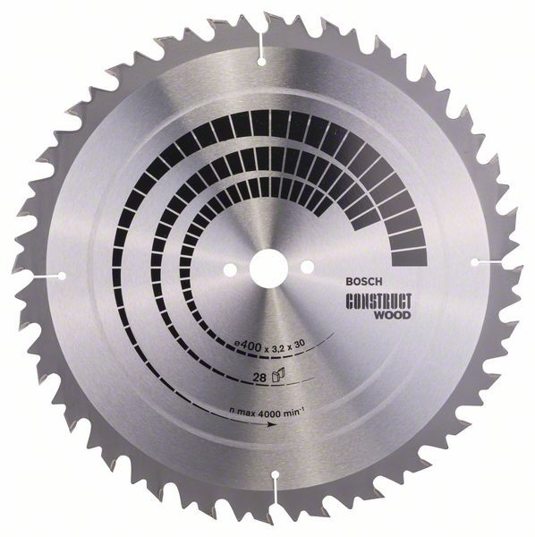 BOSCH KREISSÄGEBLATT CONSTRUCT WOOD, 400 X 30 X 3,2 MM, 28