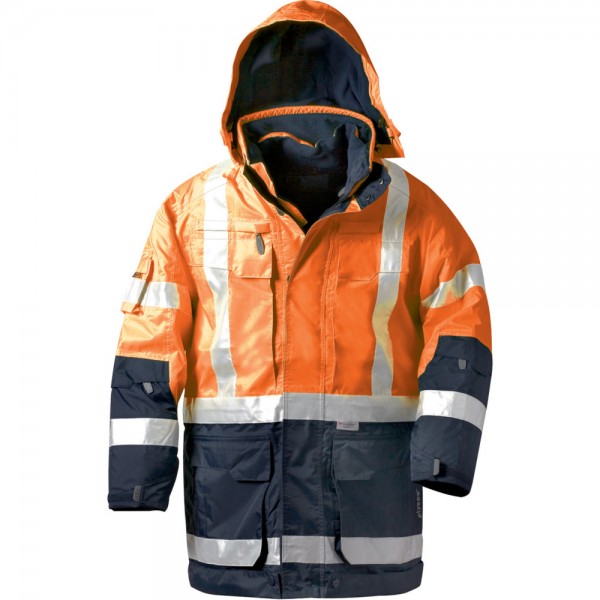 Warnparka Wallace, 4 in1, orange, Parka