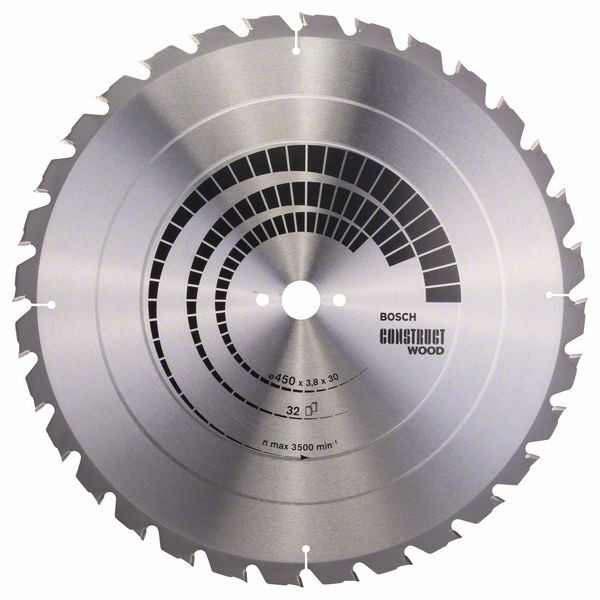 BOSCH KREISSÄGEBLATT CONSTRUCT WOOD, 450 X 30 X 3,8 MM, 32
