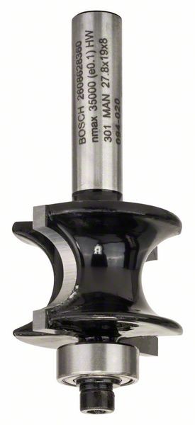 BOSCH HALBSTABFRÄSER, 8 MM, 6 MM, 19 MM, 63 MM