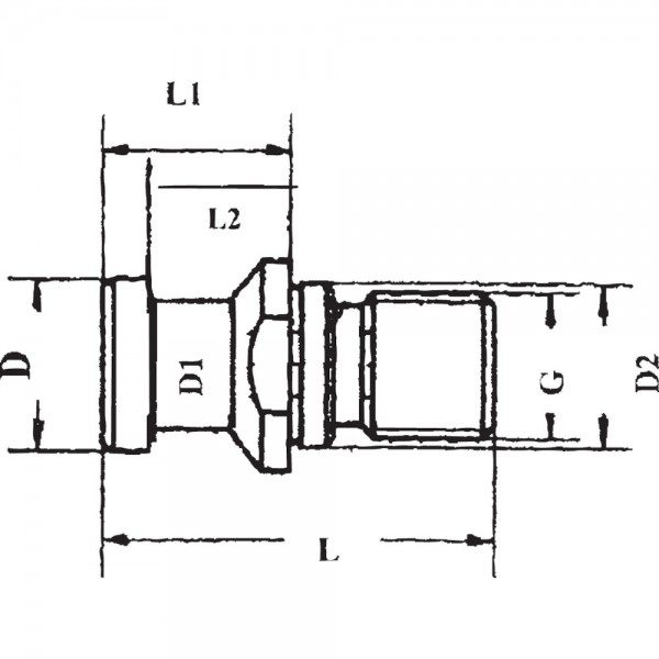 Anzugsbolzen DIN69872 A SK40-M16 I.K GSW