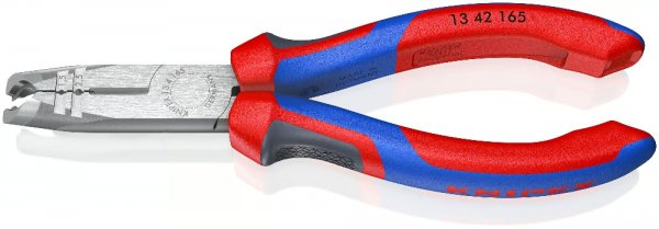 KNIPEX 13 42 165 Abmantelungszange 165 mm schwarzatramentiert mit Mehrkomponenten-Hüllen