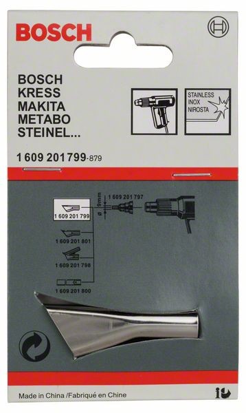 BOSCH SCHLITZDÜSE FÜR BOSCH-HEIßLUFTGEBLÄSE MIT ELEKTRONIK, 10 MM 1609201799