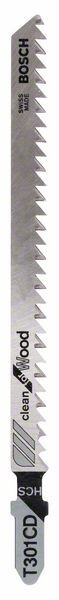 BOSCH STICHSÄGEBLATT T 301 CD, CLEAN FOR WOOD, 3ER-PACK
