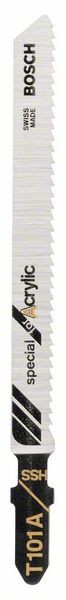 BOSCH STICHSÄGEBLATT T 101 A, SPECIAL FOR ACRYLIC, 5ER-PACK