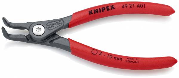 KNIPEX 49 21 A01 SB Präzisions-Sicherungsringzange für Außenringe auf Wellen 130 mm grau atramentier