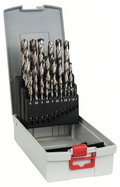 BOSCH METALLBOHRER-SET HSS-G, PROBOX, 25-TEILIG, DIN 338, 135° 1-13 MM