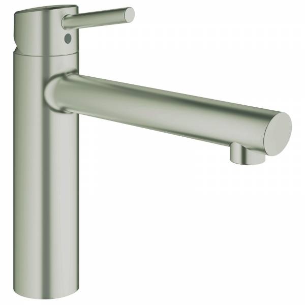 GROHE EH-SPT-Batterie Concetto 31128 mittelhoher Auslauf supersteel