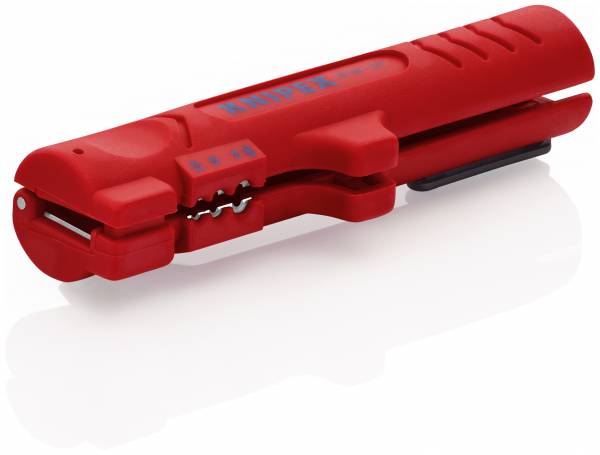 KNIPEX 16 64 125 SB Abmantelungswerkzeug für Flach- und Rundkabel 125 mm