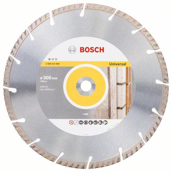 Bosch Diamanttrennscheibe Standard for Universal, 300 x 20 x 3,3 x 10 mm
