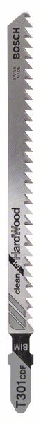 BOSCH STICHSÄGEBLATT T 301 CDF, CLEAN FOR HARD WOOD, 5ER-PACK