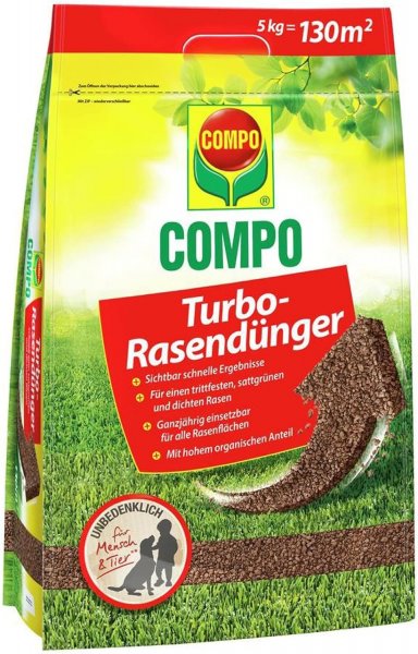 Compo Turbo-Rasendünger 5 kg Beutel