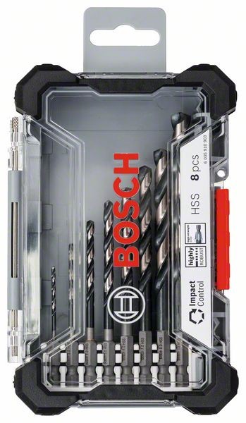BOSCH BOHRERSET IMPACT CONTROL HSS, 8-TEILIG 2608577146