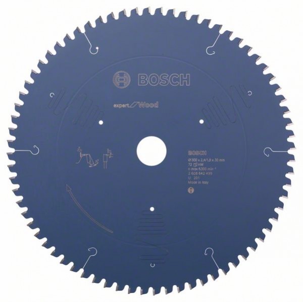 BOSCH KREISSÄGEBLATT EXPERT FOR WOOD, 300 X 30 X 2,4 MM, 72
