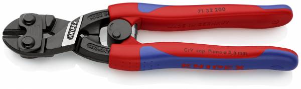 KNIPEX 71 32 200 SB CoBolt® Kompakt-Bolzenschneider 200 mm schwarz atramentiert mit schlanken Mehrk