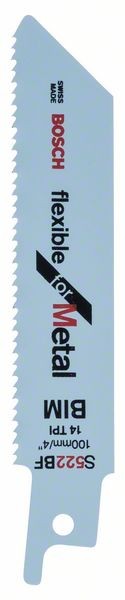 BOSCH SÄBELSÄGEBLATT S 522 BF, FLEXIBLE FOR METAL, 2ER-PACK
