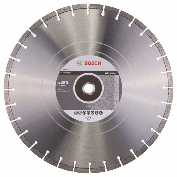 BOSCH DIAMANTTRENNSCHEIBE STANDARD FOR ABRASIVE, 450 X 25,40 X 3,6 X 10 MM