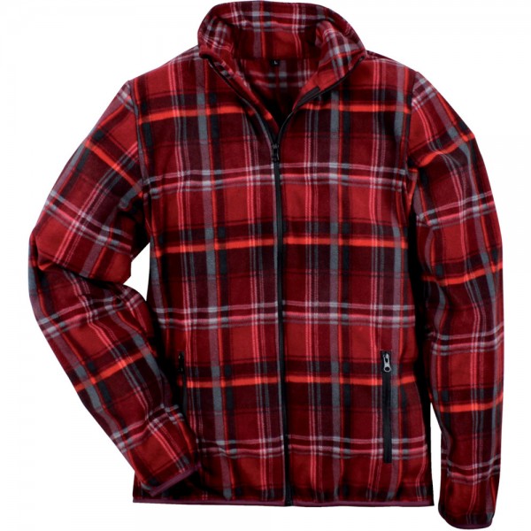 Fleece-Hemdjacke, kariert