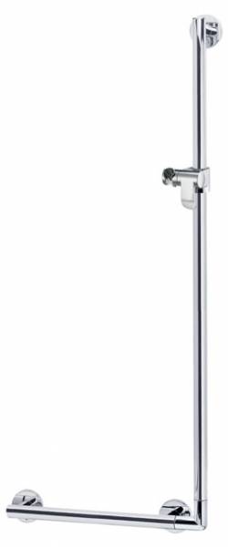 Keuco Winkelgriff Plan Care 34906 90 Gr re/li, mit Brausehalter, verchromt,