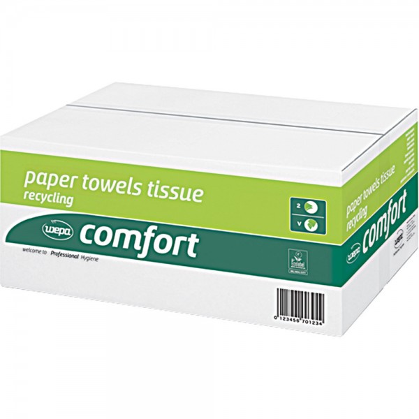 Handtuchpap. SOFT 25x23 3200 Bl. Z-Falz (V-Falz)