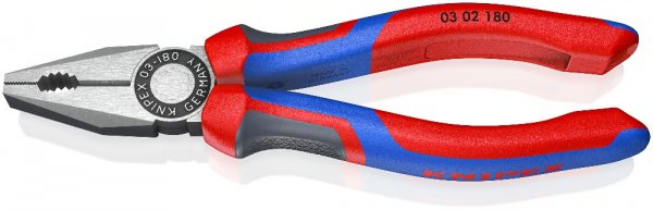KNIPEX 03 02 180 Kombizange schwarz atramentiert poliert