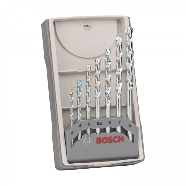 BOSCH STEINBOHRER-SET CYL-1 IMPACT 7-TEILIG 3 - 8 MM