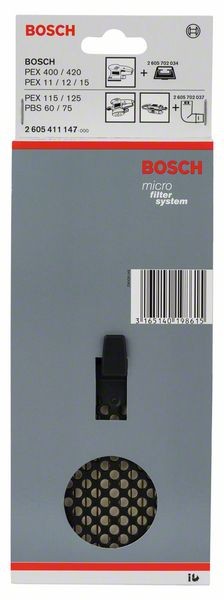 BOSCH STAUBBOX ZU HW3 KOMPLETT, PASSEND ZU GEX, PEX, GSS, PBS 2605411147