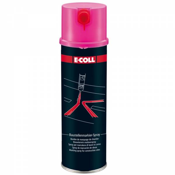 EU Baustellenmarkierspray 500ml pink E-COLL VPE 12