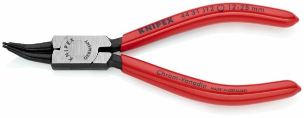 KNIPEX 44 31 J12 Sicherungsringzange für Innenringe in Bohrungen 45° gewinkelt 140 mm schwarz atrame