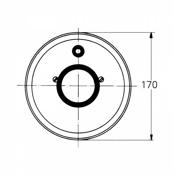 GROHE Rosette 46057 d: 170mm für Einhandmischer chrom