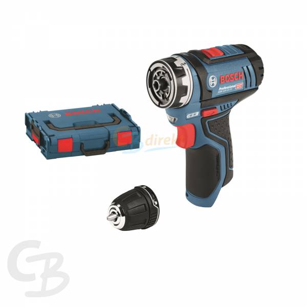 Bosch Akku Bohrschrauber GSR 12V-15 FC inkl. Bohrfutter Aufsatz in L-BOXX Click&Go