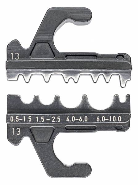 KNIPEX 97 39 13 Crimpeinsatz für unisolierte Quetsch-, Rohr- und Presskabelschuhe nach DIN 46234 und