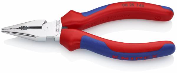 KNIPEX 08 25 145 SB Spitz-Kombizange 145 mm verchromt mit Mehrkomponenten-Hüllen