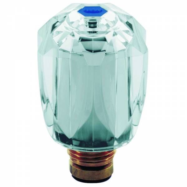 GROHE Oberteil 45951 mit Brillant Griff Markierung blau 1/2" chrom