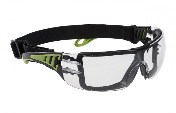PORTWEST Schutzbrille PS11 klar Arbeitsschutzbrille Tech Look Plus-Brille PS11CLR