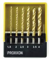 PROXXON HSS Spiralbohrersatz mit Zentrierspitze, 6 tlg. (1,5 bis 4 mm) 28876 PROXXON HSS Spiralbohrersatz mit Zentrierspitze, 6 tlg. (1,5 bis 4 mm) 28876