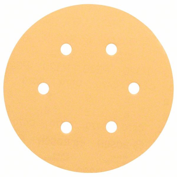 BOSCH SCHLEIFBLATT C470, 50ER-PACK, 6 LÖCHER, KLETT, 150 MM, 240