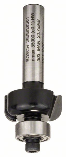 BOSCH PROFILFRÄSER E 8 MM, R1 4 MM, D 20,7 MM, L 9 MM, G 53 MM