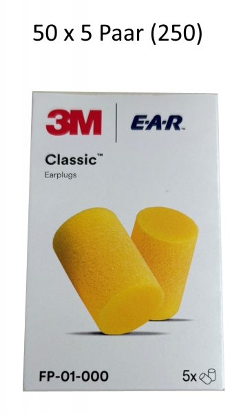 Gehörschutzstöpsel EAR Classic (Karton 50x5 Paar) Ohrstöpsel