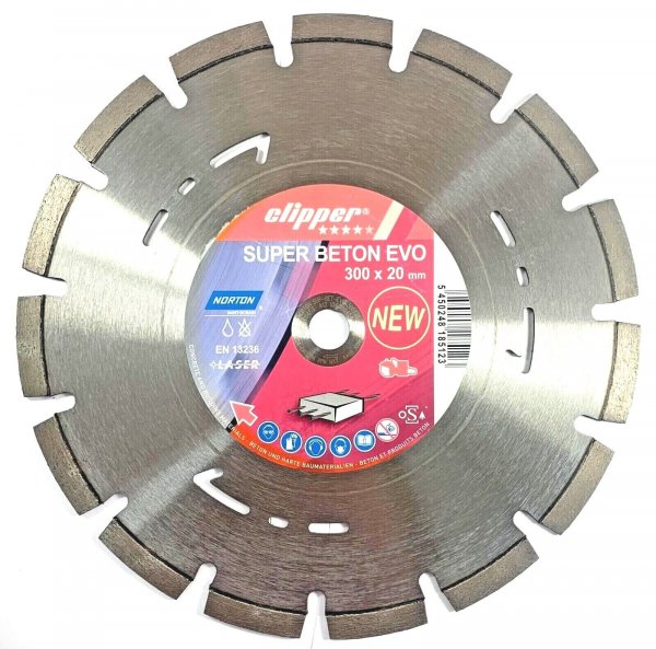 Norton Clipper Diamant-Trennscheibe SUPER BETON EVO 300x2070184611453