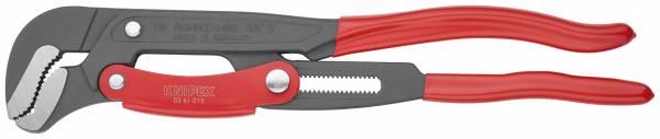 KNIPEX 83 61 015 Rohrzange S-Maul mit Schnelleinstellung 420 mm grau pulverbeschichtet mit Kunststof