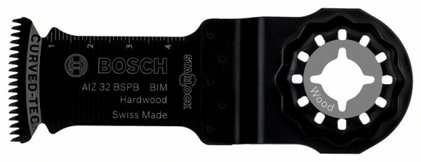 BOSCH BIM TAUCHSÄGEBLATT AIZ 32 BSPB HARD WOOD, 50 X 32 MM, 25ER-PACK