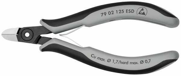 KNIPEX 79 02 125 ESD Präzisions-Elektronik-Seitenschneider ESD 125 mm