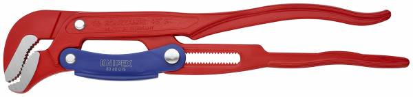 KNIPEX 83 60 015 Rohrzange S-Maul mit Schnelleinstellung 420 mm rot pulverbeschichtet
