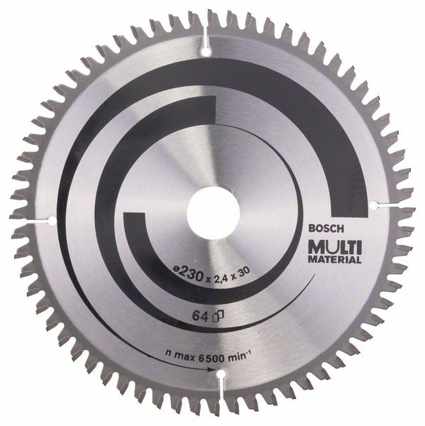 BOSCH KREISSÄGEBLATT MULTI MATERIAL, 230 X 30 X 2,4 MM, 64