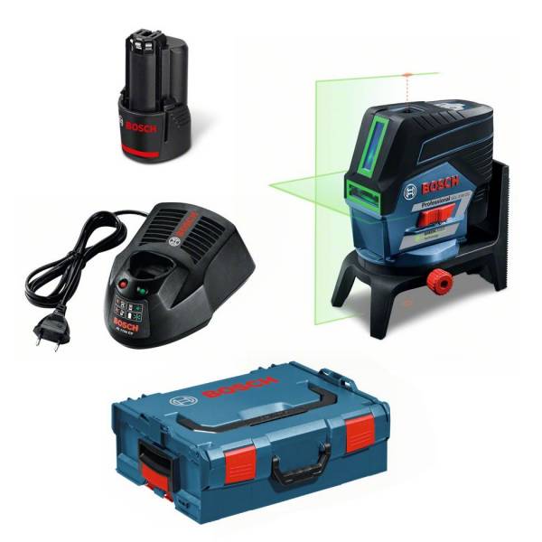 Bosch Linienlaser GCL 2-50 CG, mit 1 x 2,0 Li-Ion Akku, L-BOXX