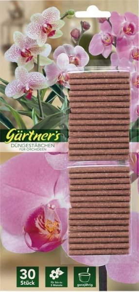 Gärtners Düngestäbchen für Orchideen 30Stk