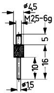 Messeinsatz Stahl Abb.14/ 1,5mm Käfer