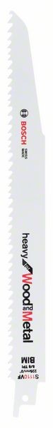 BOSCH SÄBELSÄGEBLATT S 1110 VF, HEAVY FOR WOOD AND METAL, 25ER-PACK