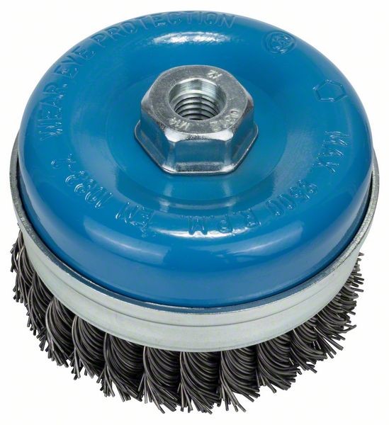 BOSCH TOPFBÜRSTE, STAHL, GEZOPFTER DRAHT, 0,5 MM, 75 MM, 12500 U/ MIN, M 10